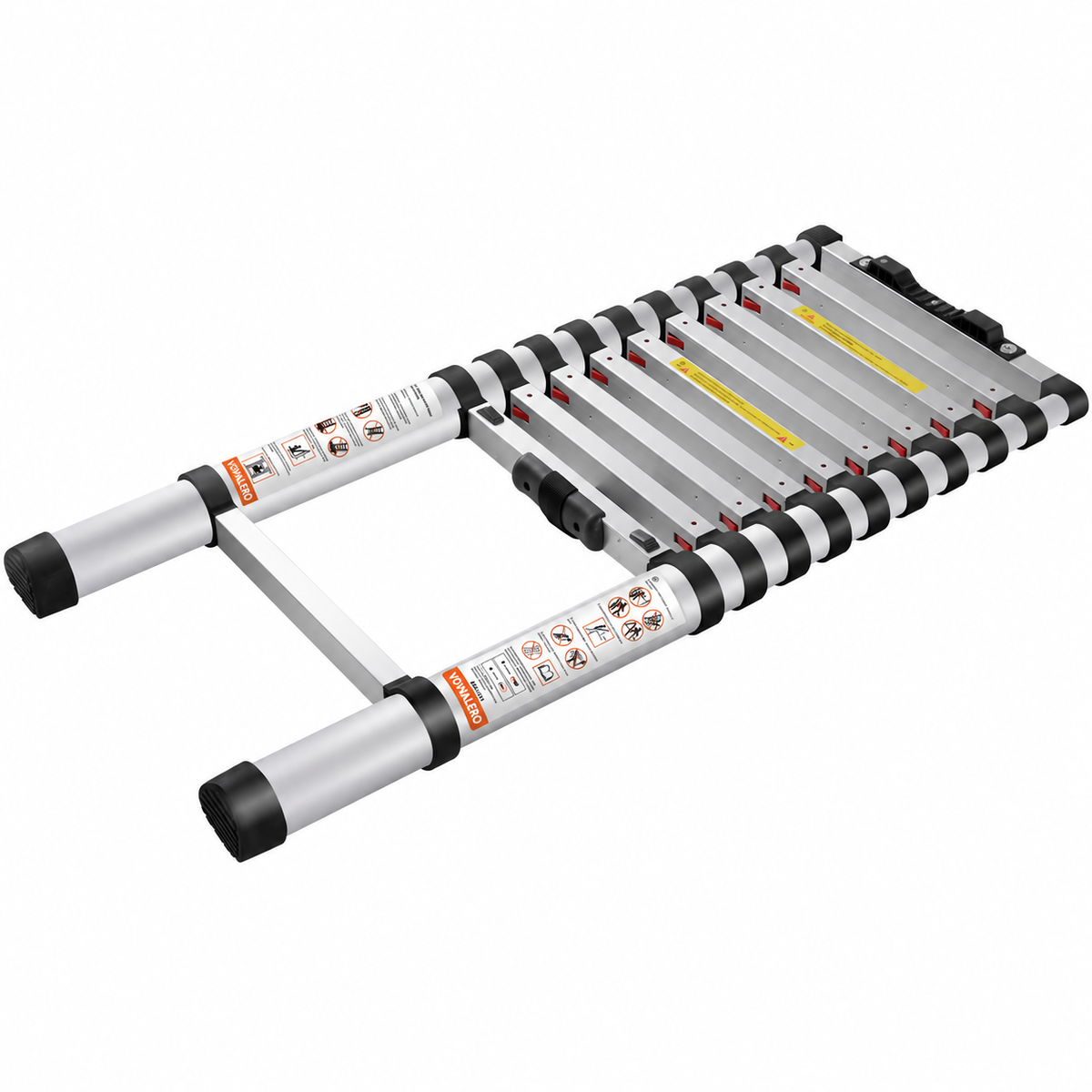 Telescoping Ladder Aluminum Extension Step 10.5 Ft Multi-purpose Portable