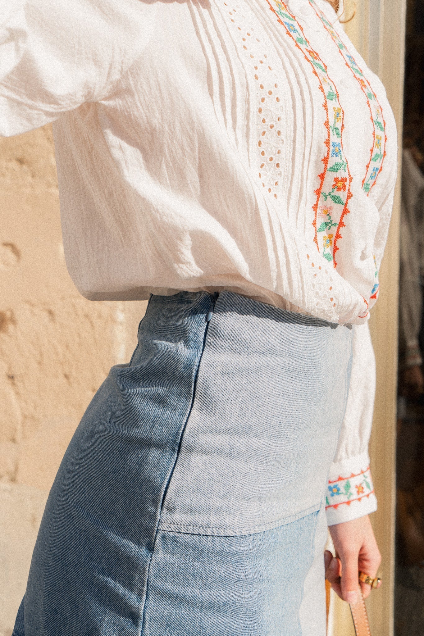 Gaïa - Versatile Denim Skirt