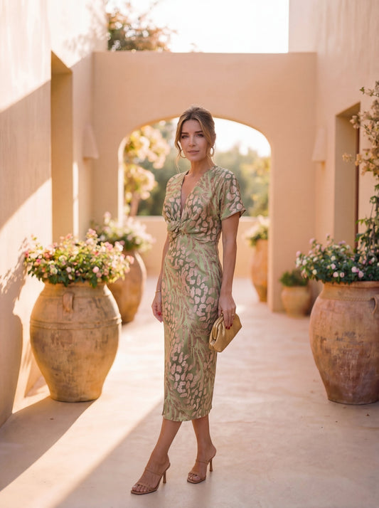 Sophie - Elegant Fluid Midi Dress