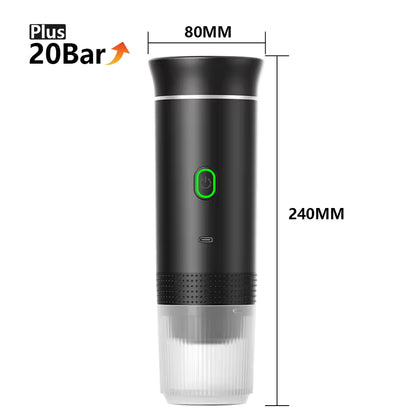 Portable Espresso Maker - 20 Bar Coffee Machine