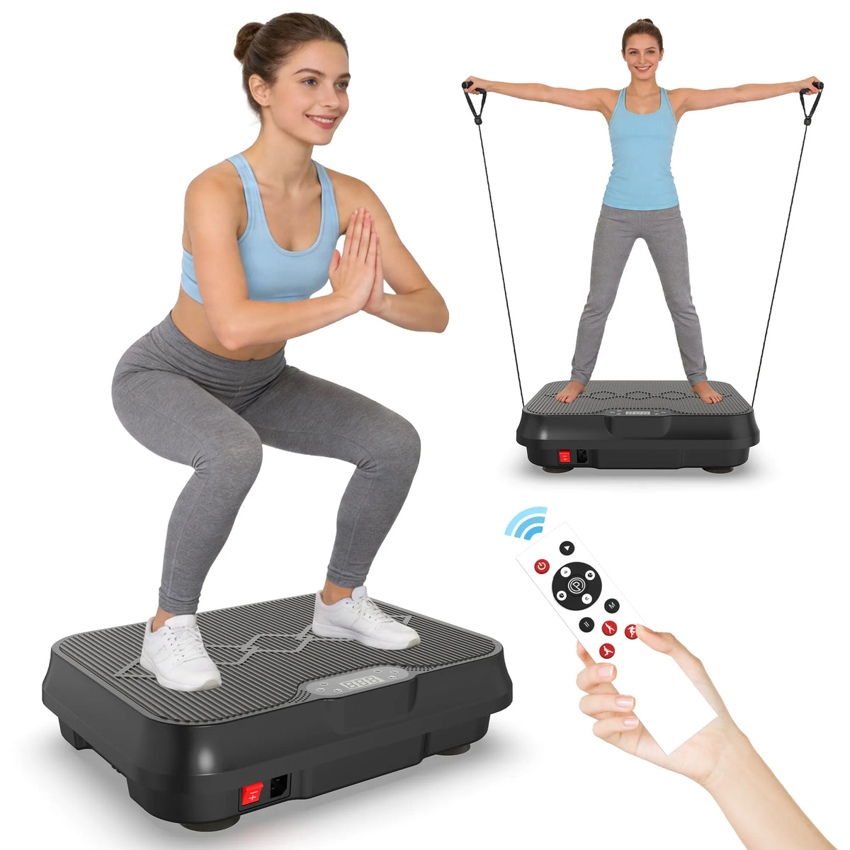 Vibration Plate Exercise Machine, Whole Body Workout Platform