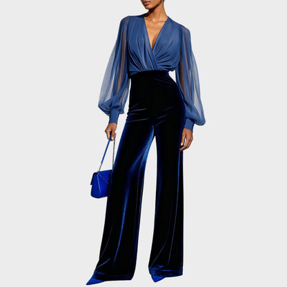 Grimelda - Elegant Velvet Jumpsuit