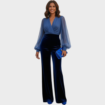 Grimelda - Elegant Velvet Jumpsuit