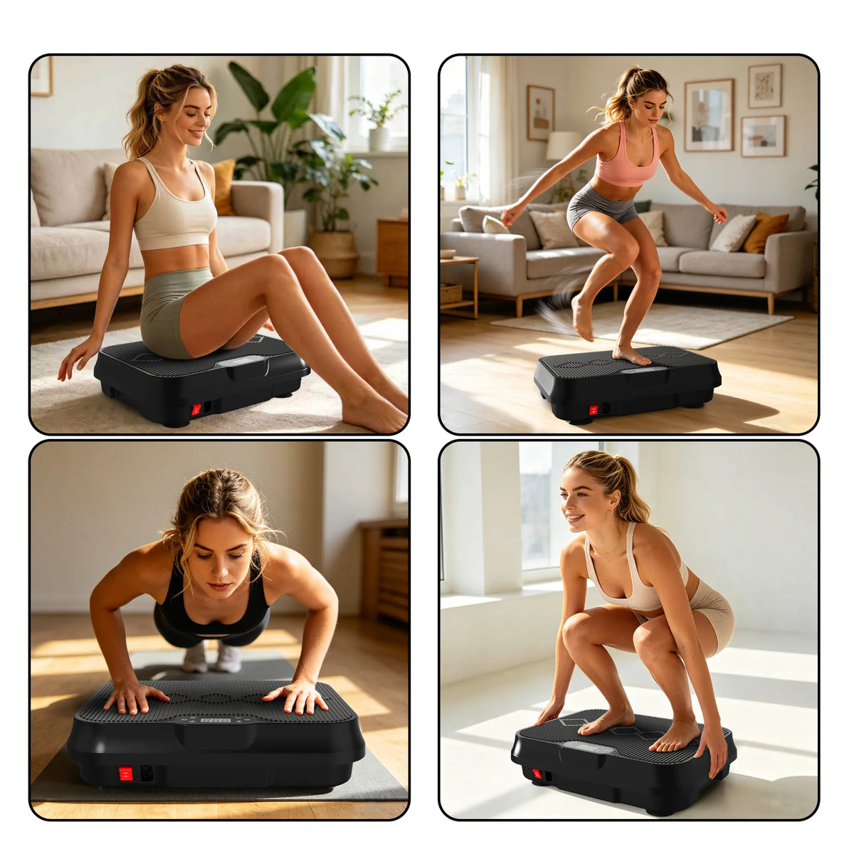 Vibration Plate Exercise Machine, Whole Body Workout Platform