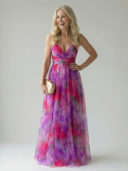 Isel - Comfortable Soft Wrap Maxi Dress