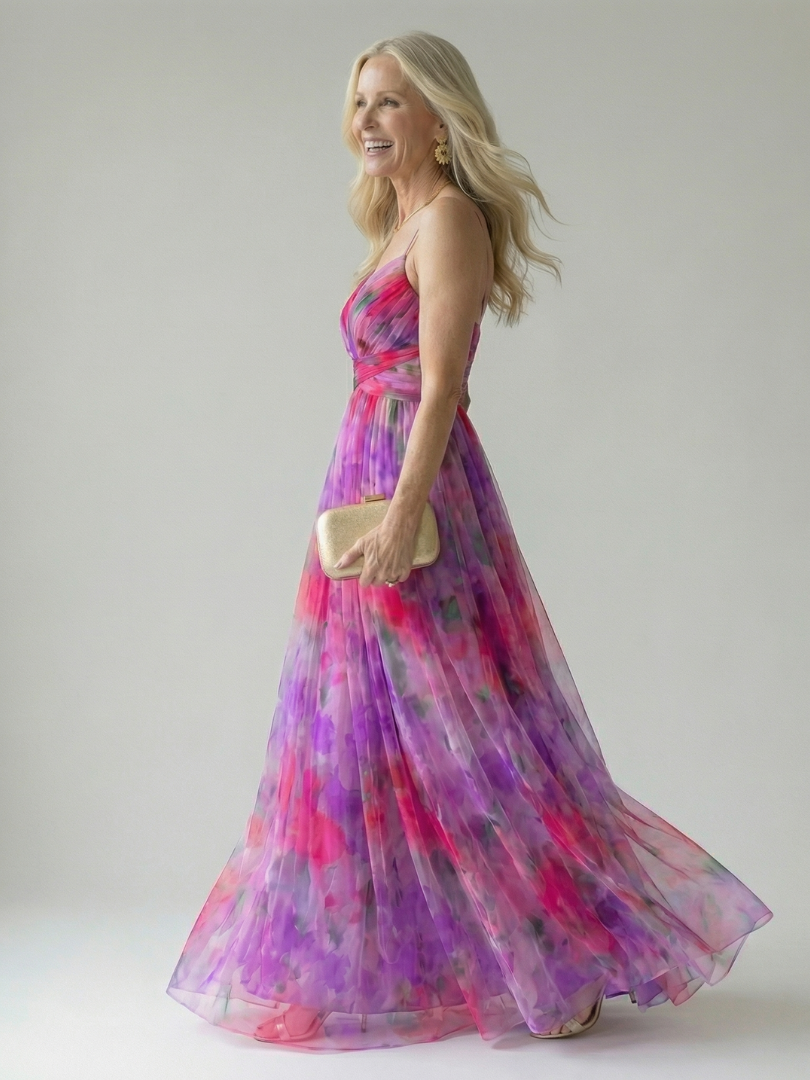 Isel - Comfortable Soft Wrap Maxi Dress