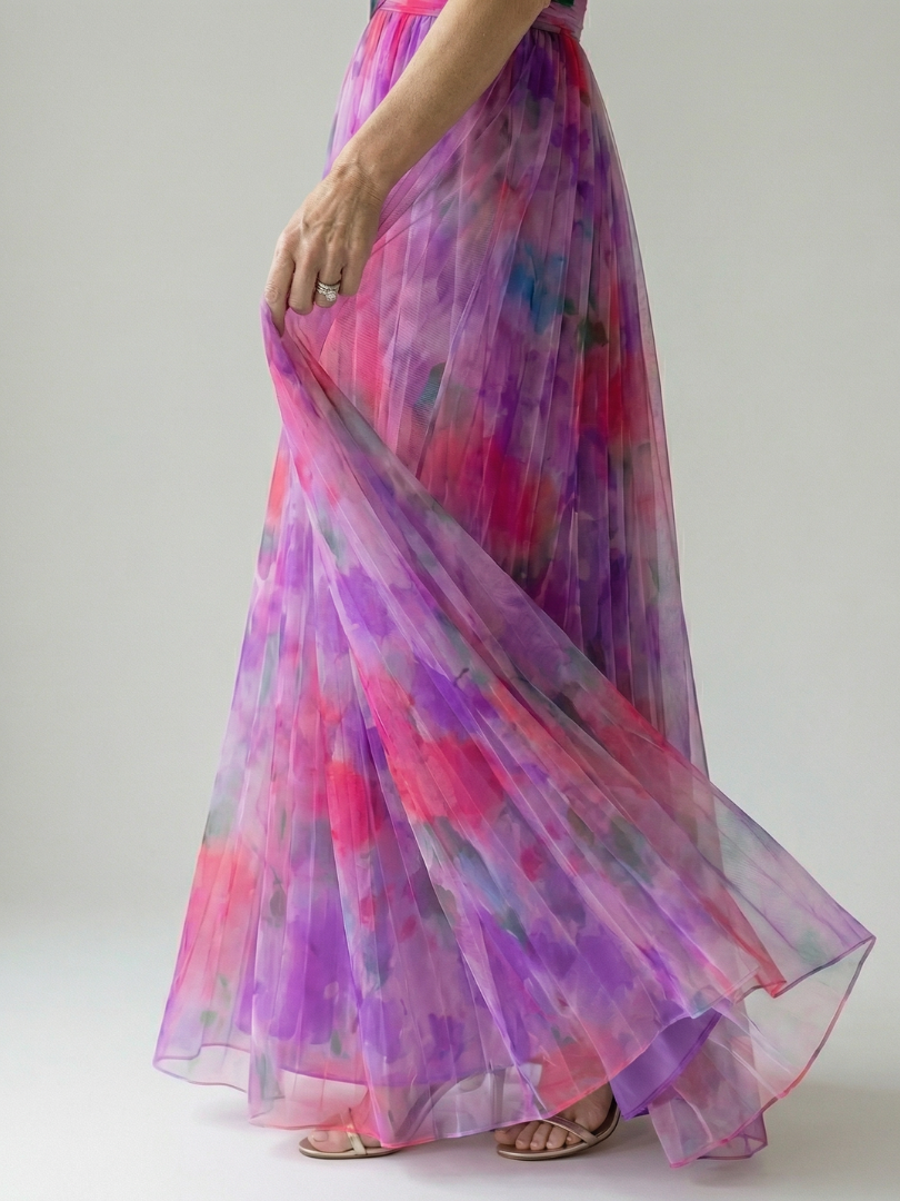Isel - Comfortable Soft Wrap Maxi Dress