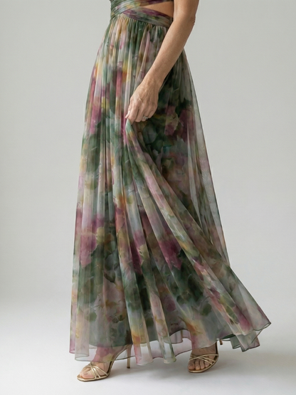 Isel - Comfortable Soft Wrap Maxi Dress