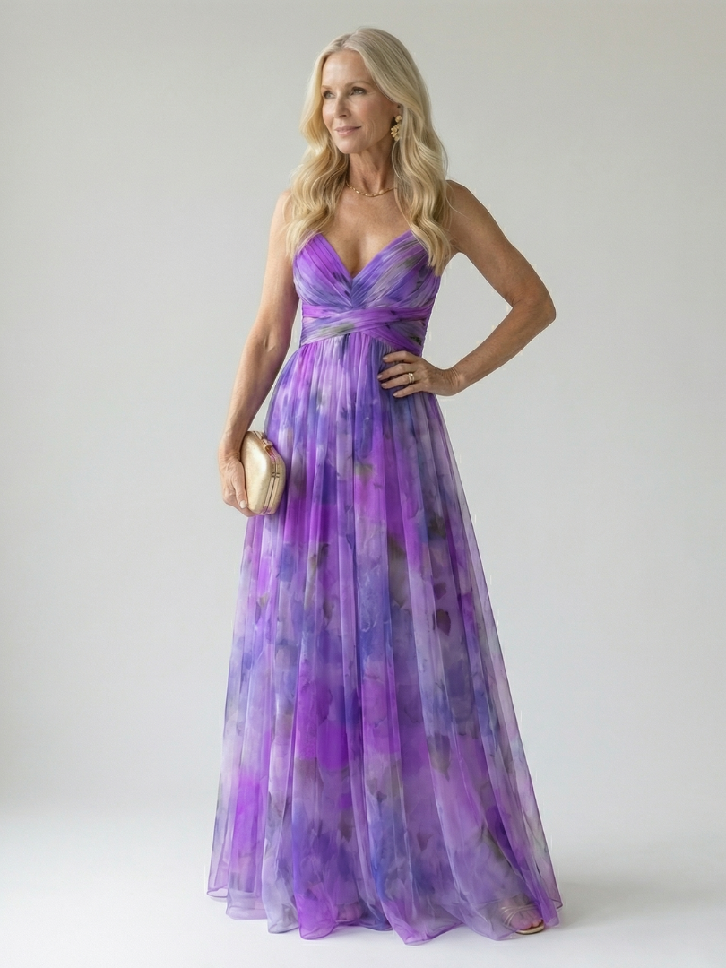 Isel - Comfortable Soft Wrap Maxi Dress