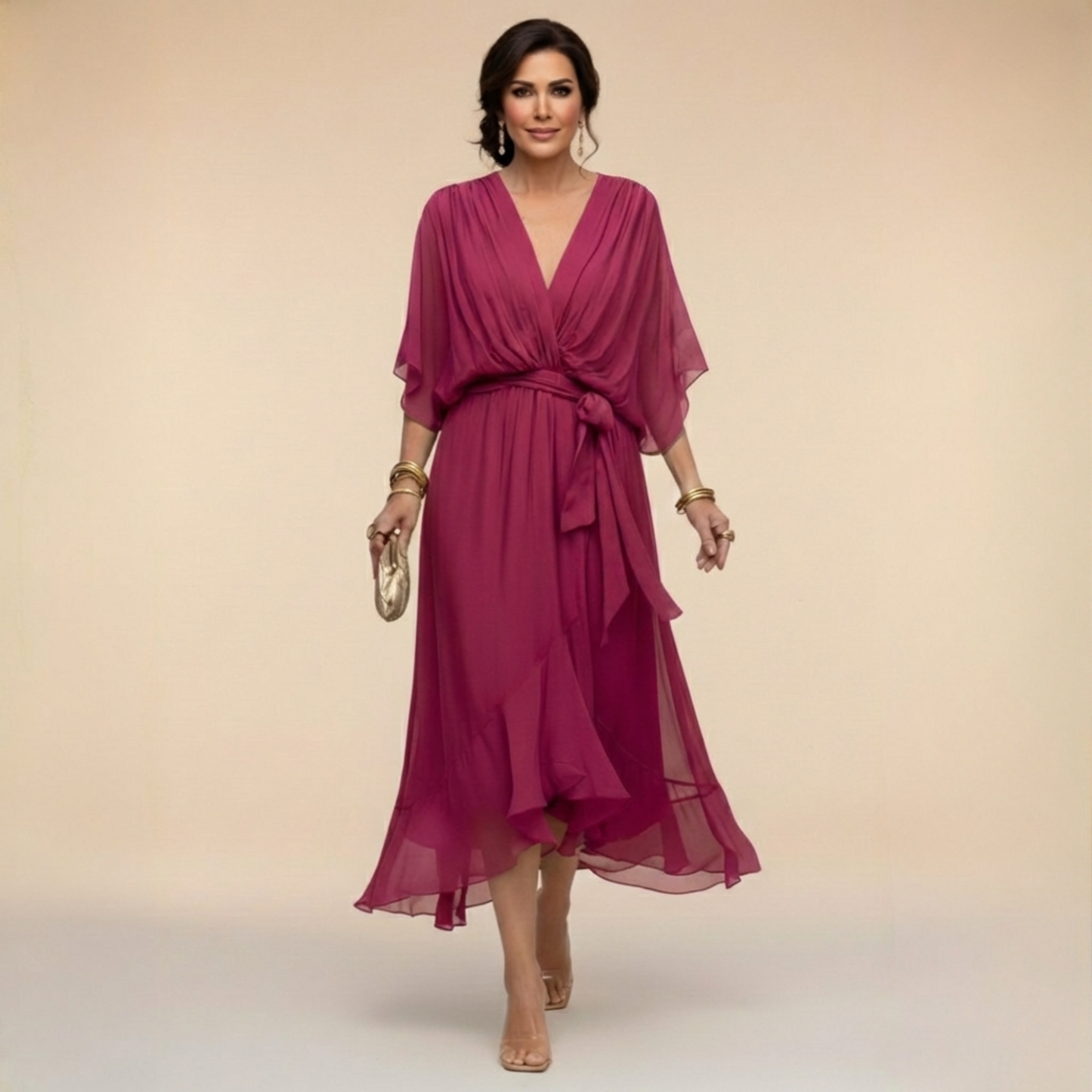 Marta - Elegant Chiffon Dress