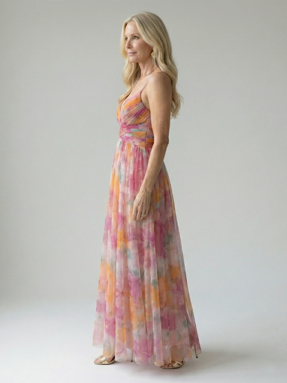 Isel - Comfortable Soft Wrap Maxi Dress