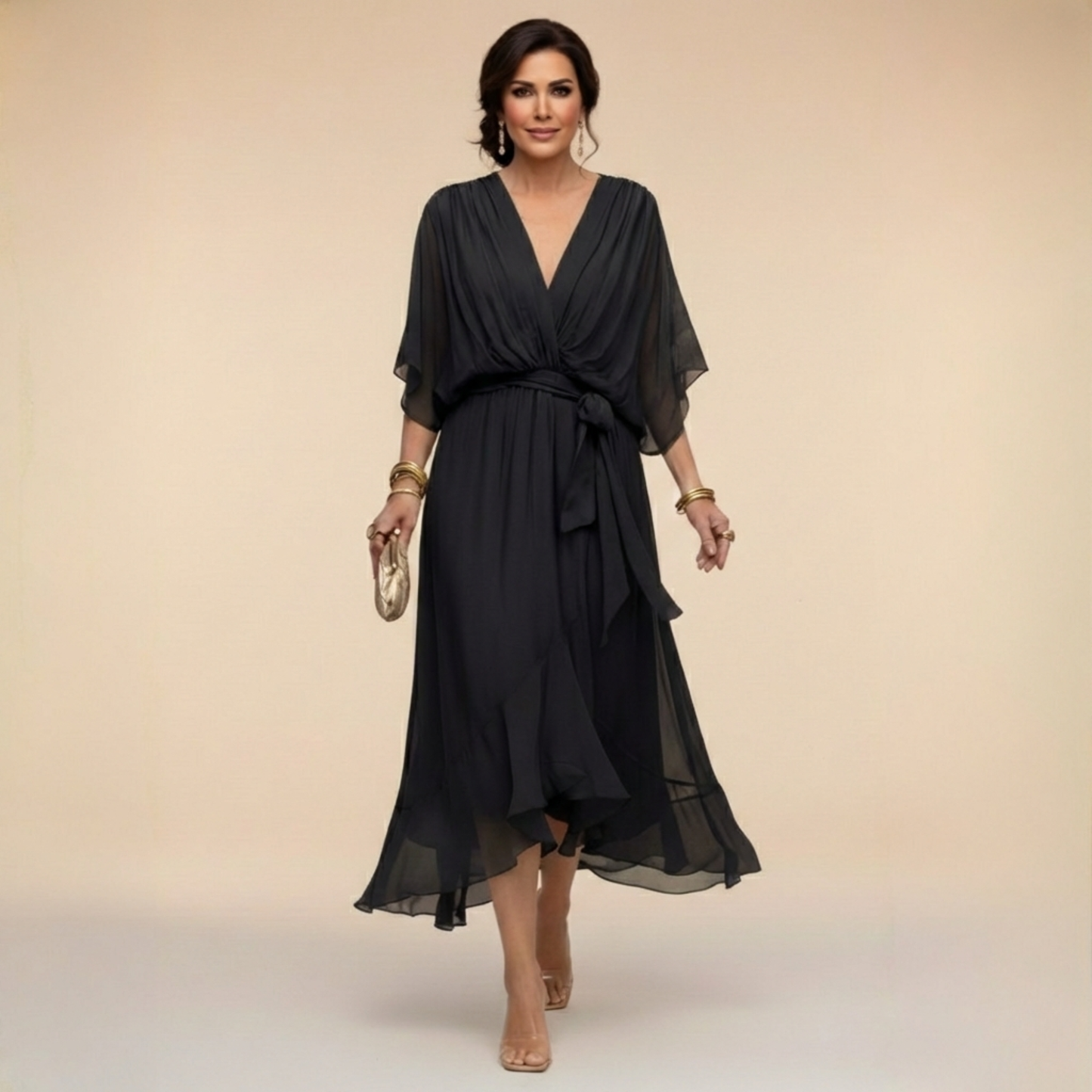 Marta - Elegant Chiffon Dress