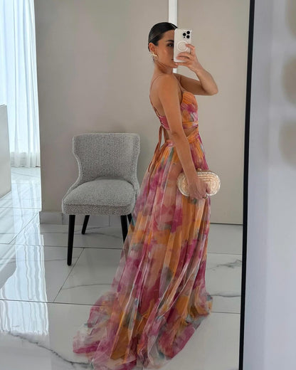 Alveria Milano - Enchanting Floral Maxi Dress