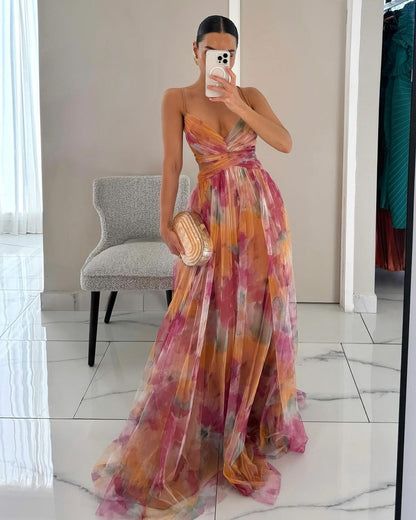 Alveria Milano - Enchanting Floral Maxi Dress