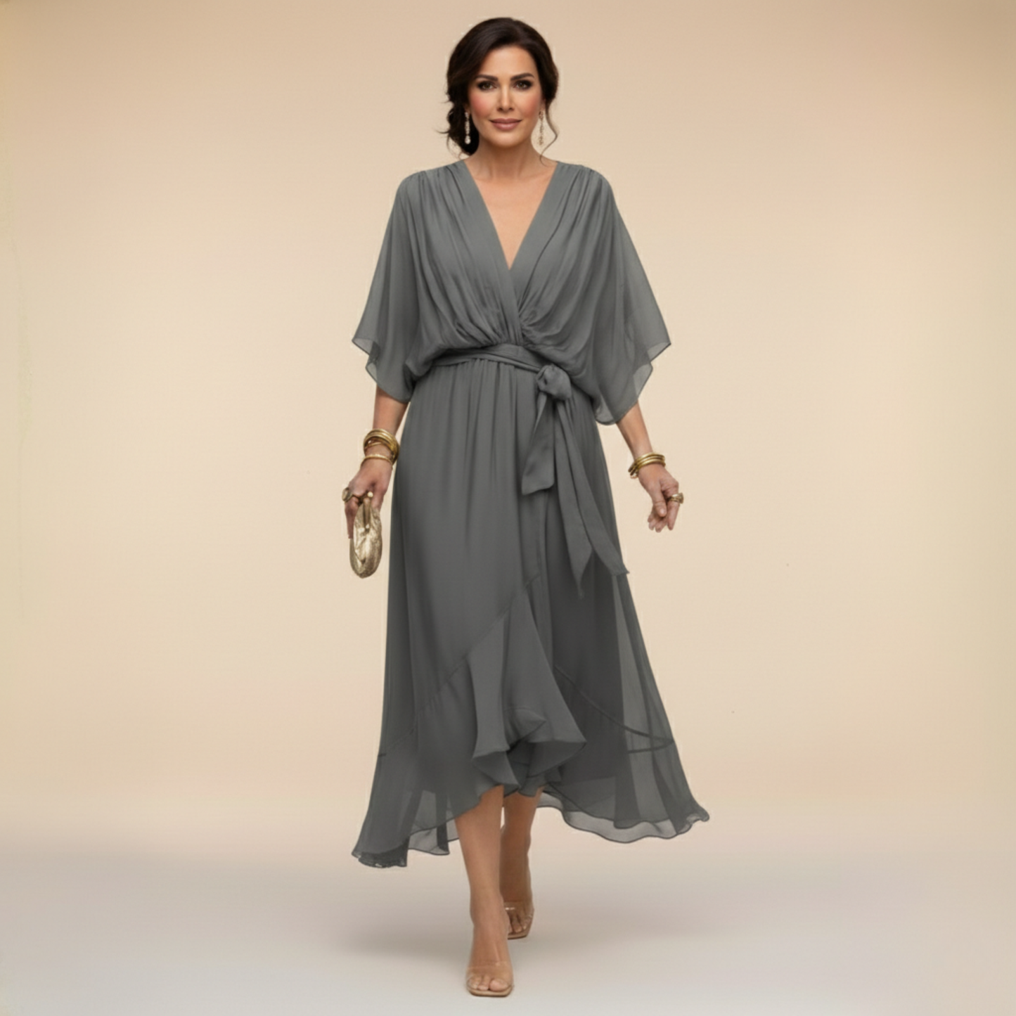 Marta - Elegant Chiffon Dress