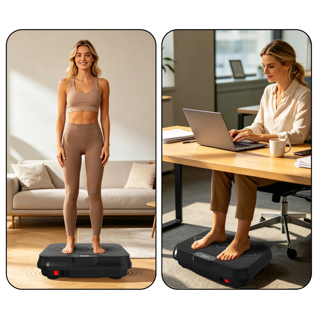 Vibration Plate Exercise Machine, Whole Body Workout Platform