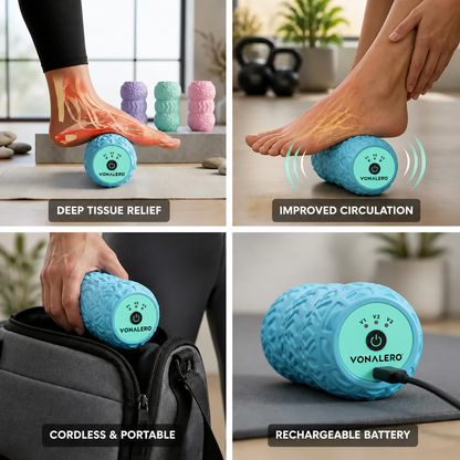 VONALERO™ Vibrating Foam Roller – Massage Roller for Muscle