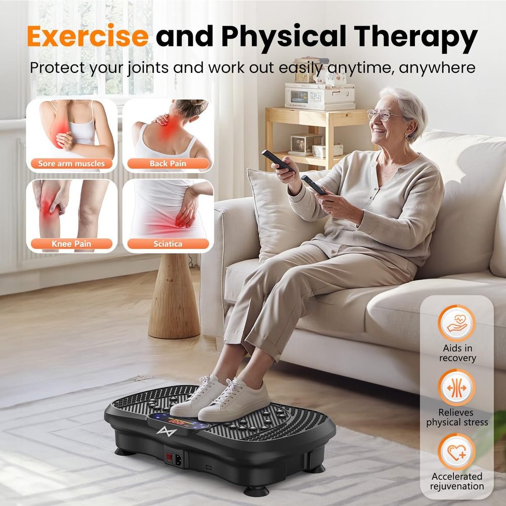 Vibration Exercise Machine Vibrating Plate Platform Whole Body Fitness Vibration Workout Equipment