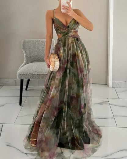 Alveria Milano - Enchanting Floral Maxi Dress