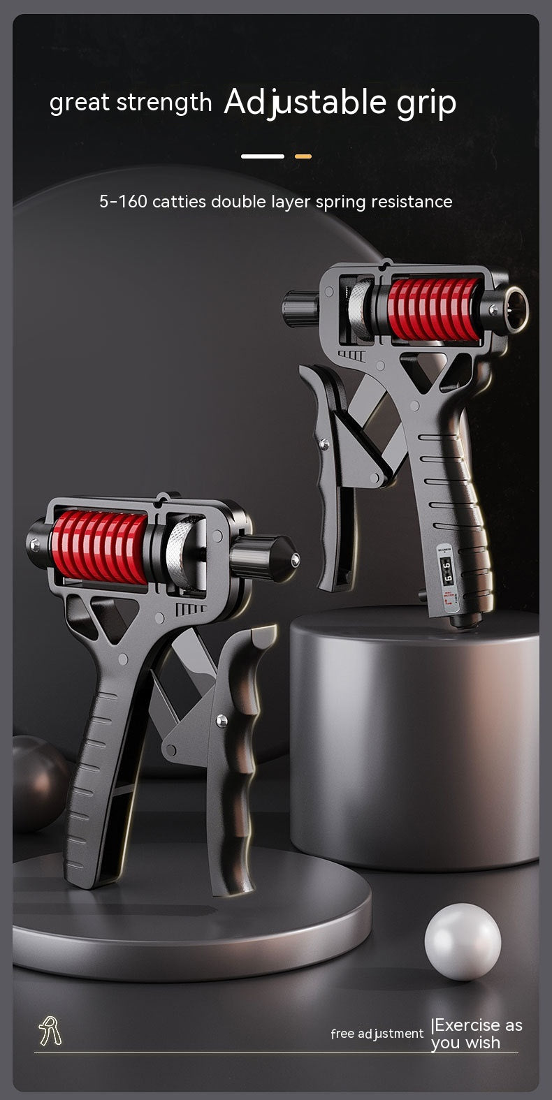 Hand Grip Strengthener (5-160kg)