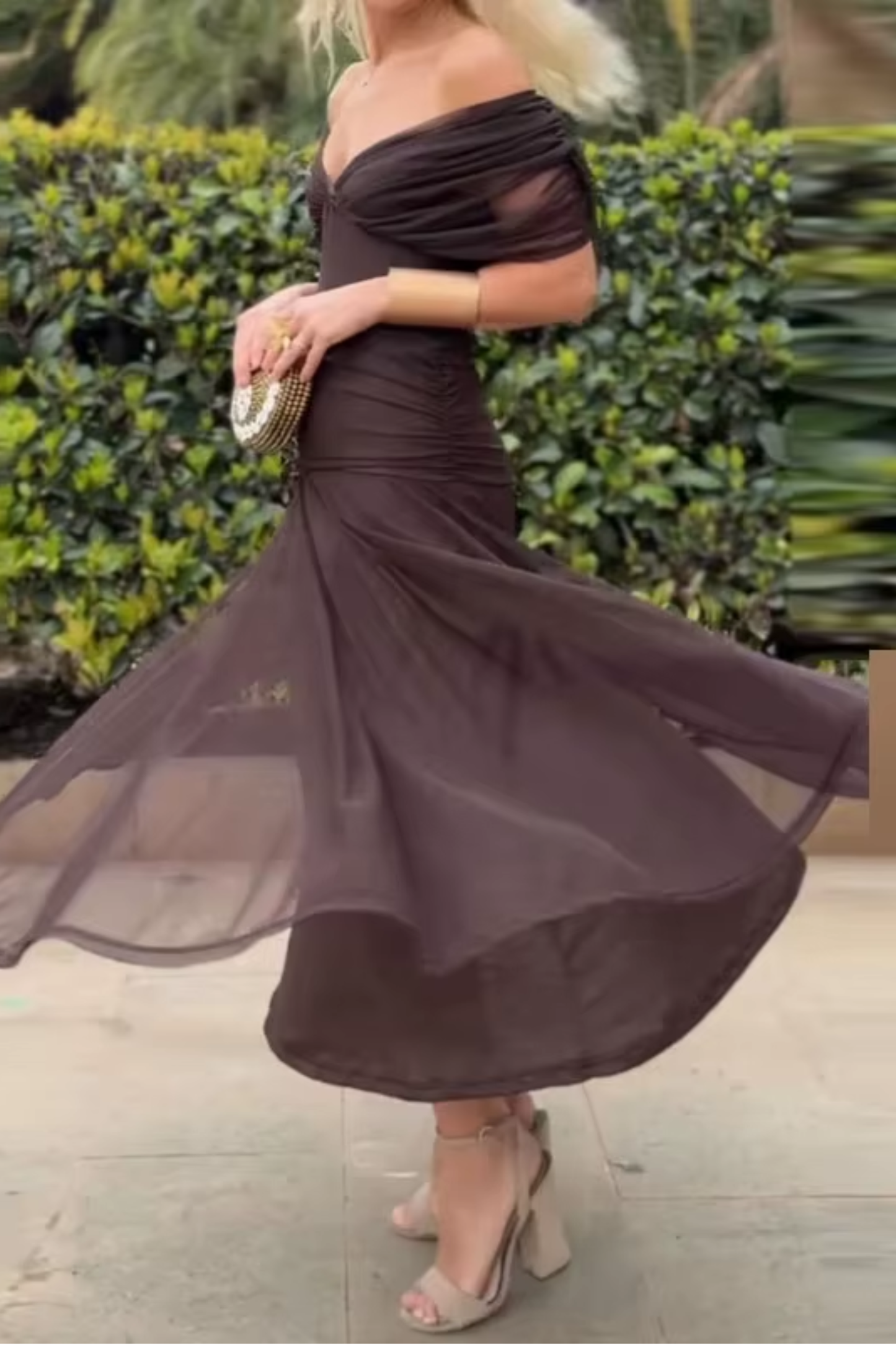 Louise | Elegant Maxi Party Dress with V-Neck - Comfortable Long Dress