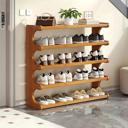 6-Tier Slim Bamboo Shoe Rack – Organize Up to 24 Pairs Without Wasting Floor Space
