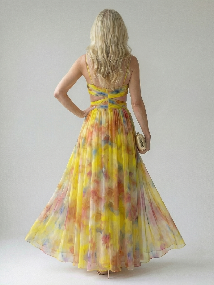 Isel - Comfortable Soft Wrap Maxi Dress
