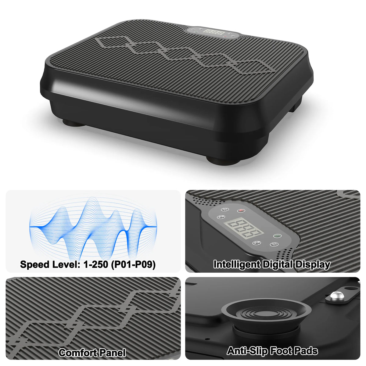 Vibration Plate Exercise Machine, Whole Body Workout Platform