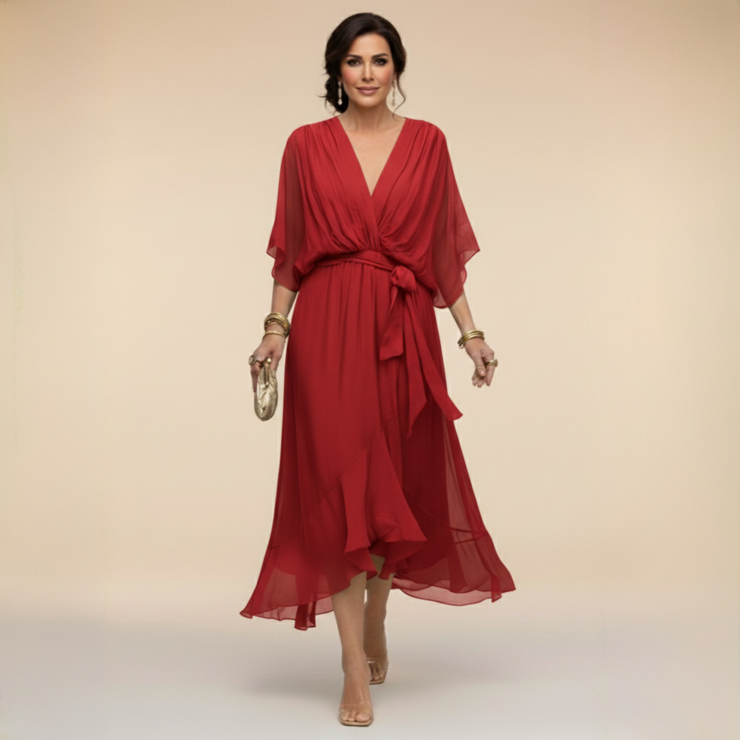 Marta - Elegant Chiffon Dress