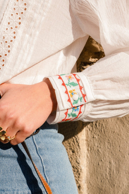 Lys - Bohemian Floral Blouse
