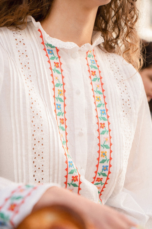 Lys - Bohemian Floral Blouse