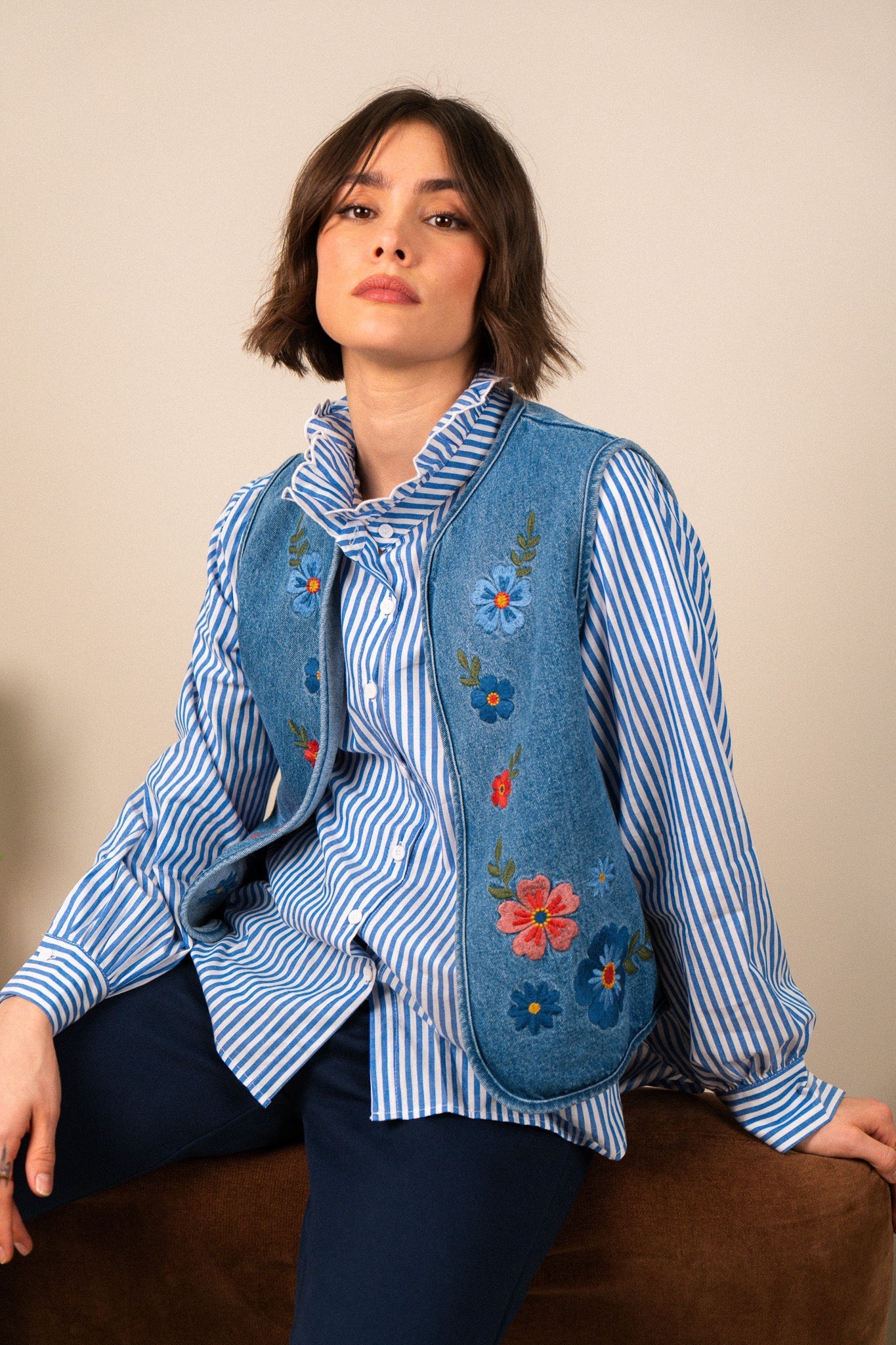 Lise - Elegant Striped Shirt