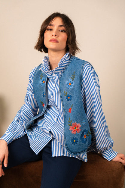 Lise - Elegant Striped Shirt