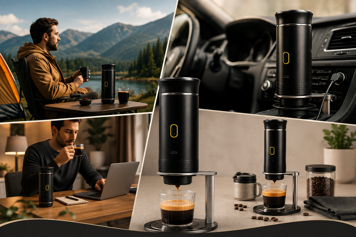 Portable Espresso Maker - 20 Bar Coffee Machine