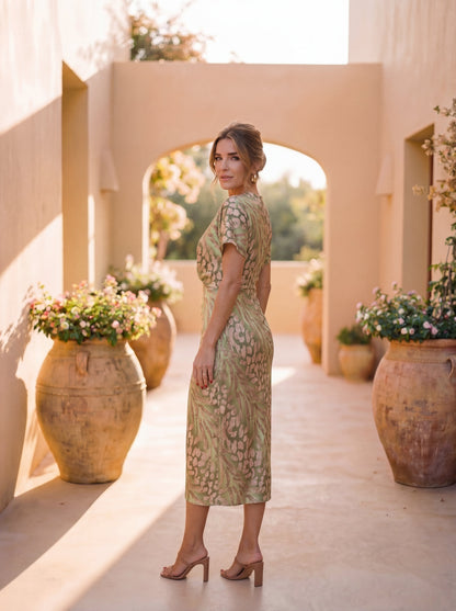 Sophie - Elegant Fluid Midi Dress