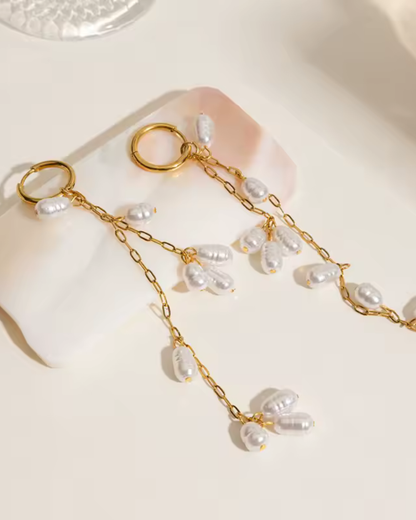 LONG PEARL EARRINGS - Lightweight Elegant