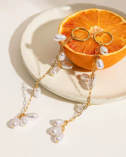 LONG PEARL EARRINGS - Lightweight Elegant