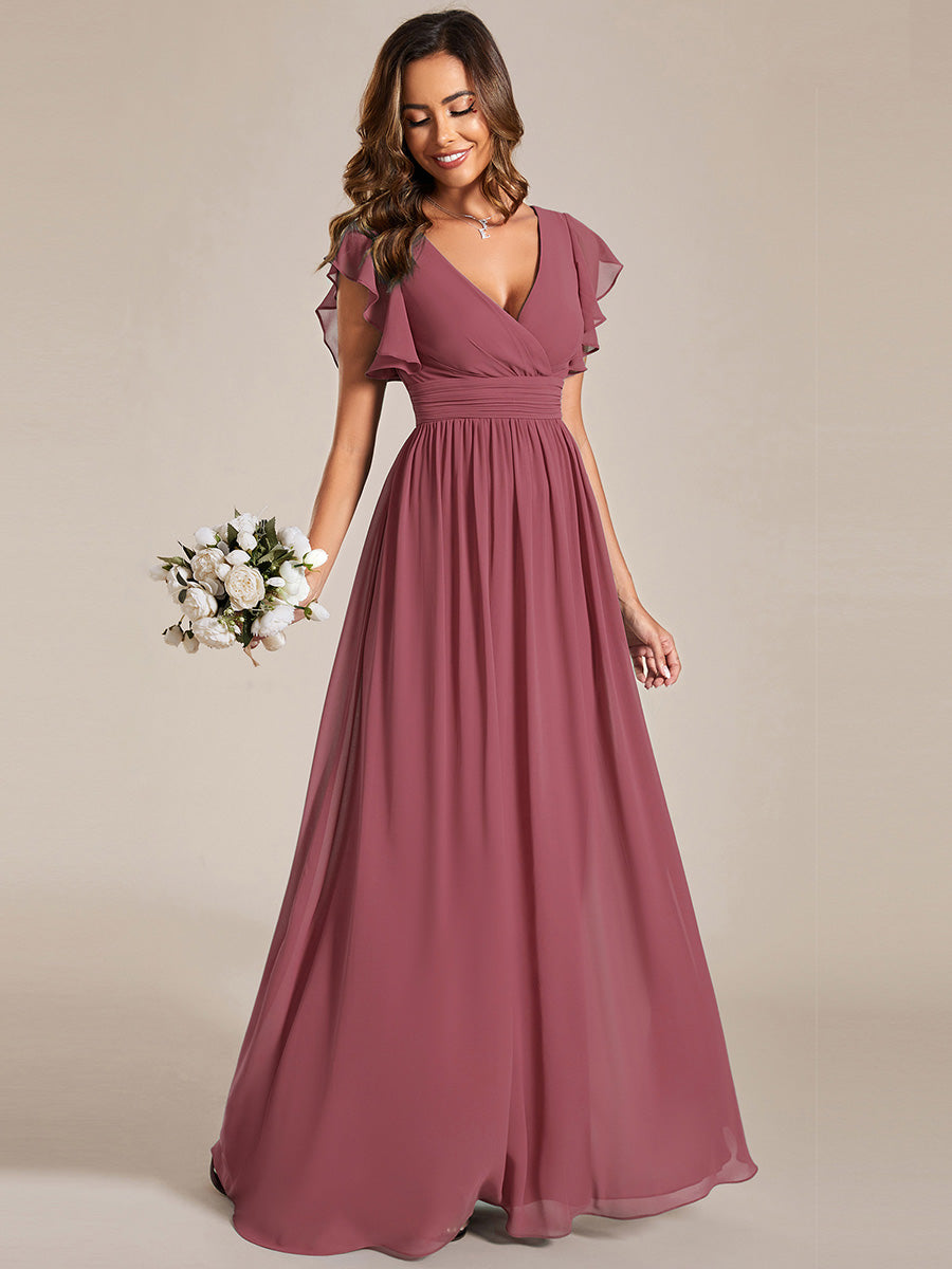 LILYANA - Elegant Chiffon Bridesmaid Dress