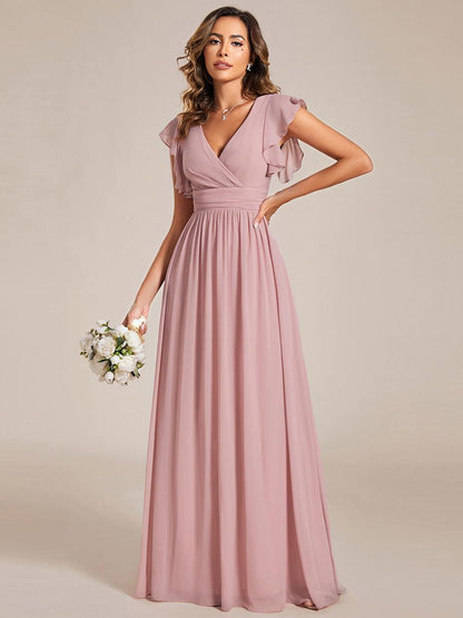 LILYANA - Elegant Chiffon Bridesmaid Dress