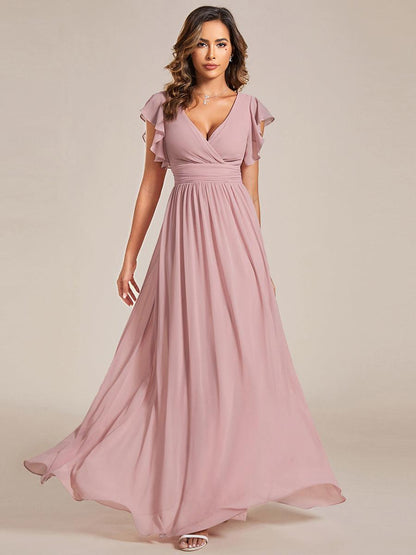 LILYANA - Elegant Chiffon Bridesmaid Dress