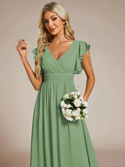LILYANA - Elegant Chiffon Bridesmaid Dress