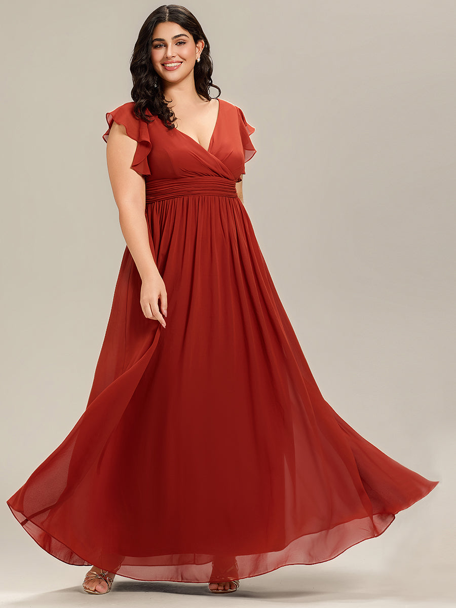 LILYANA - Elegant Chiffon Bridesmaid Dress