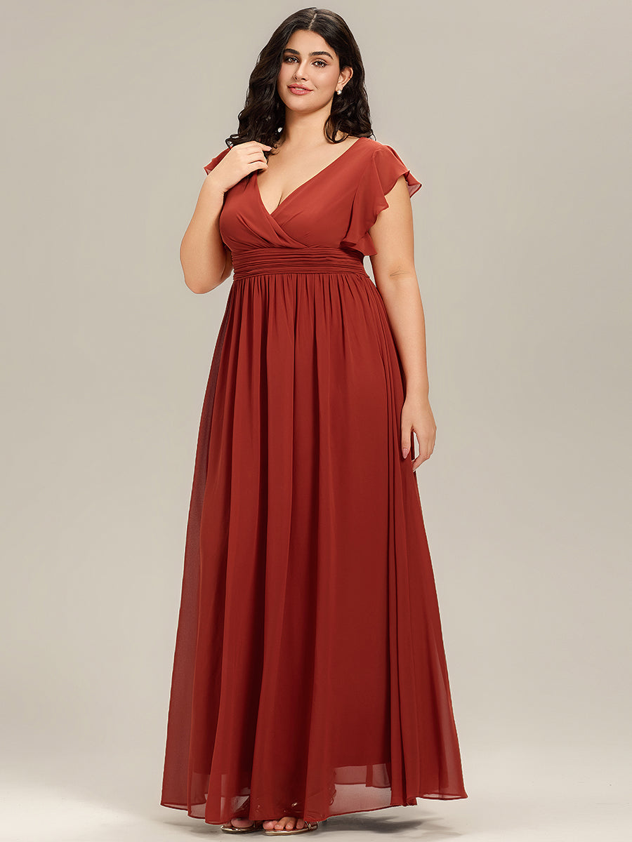 LILYANA - Elegant Chiffon Bridesmaid Dress