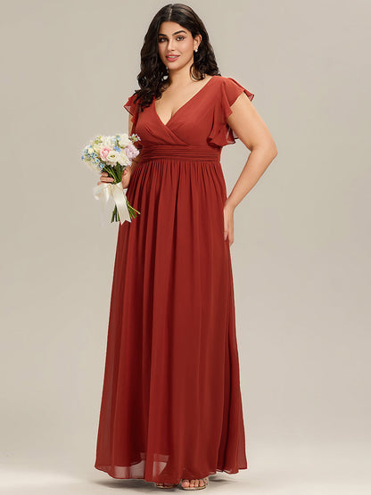 LILYANA - Elegant Chiffon Bridesmaid Dress