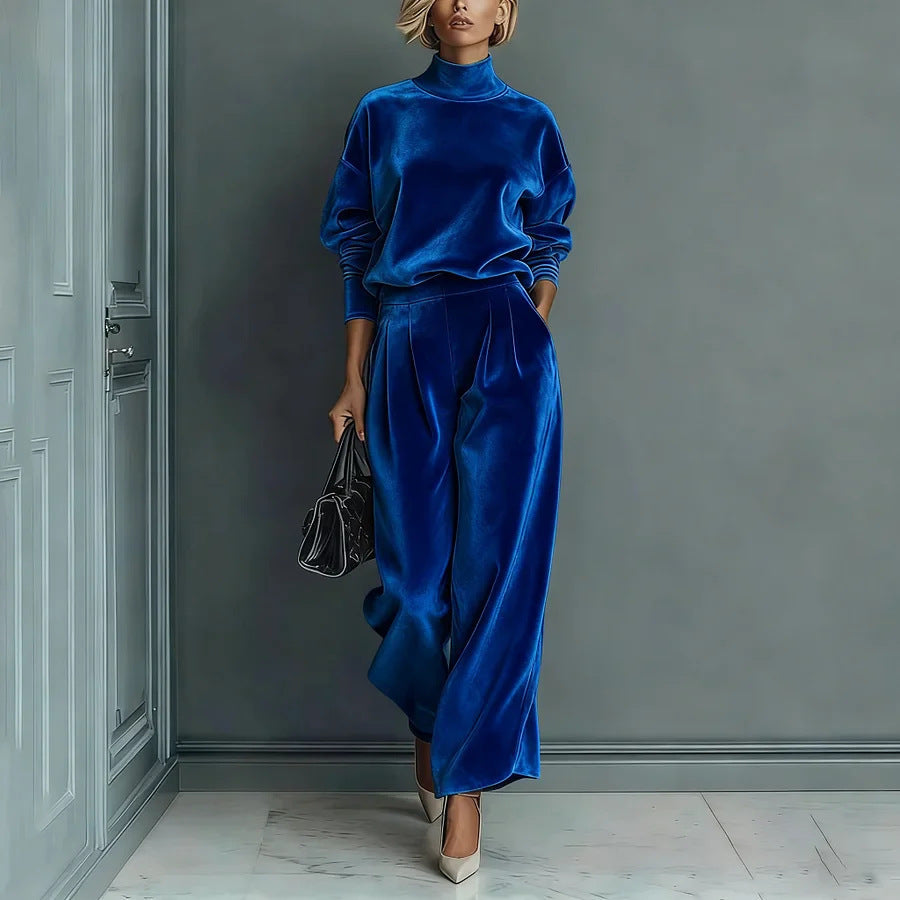 Complete Women's Sweater & Pants 2 Piece Set - Elegant Coordinated Set