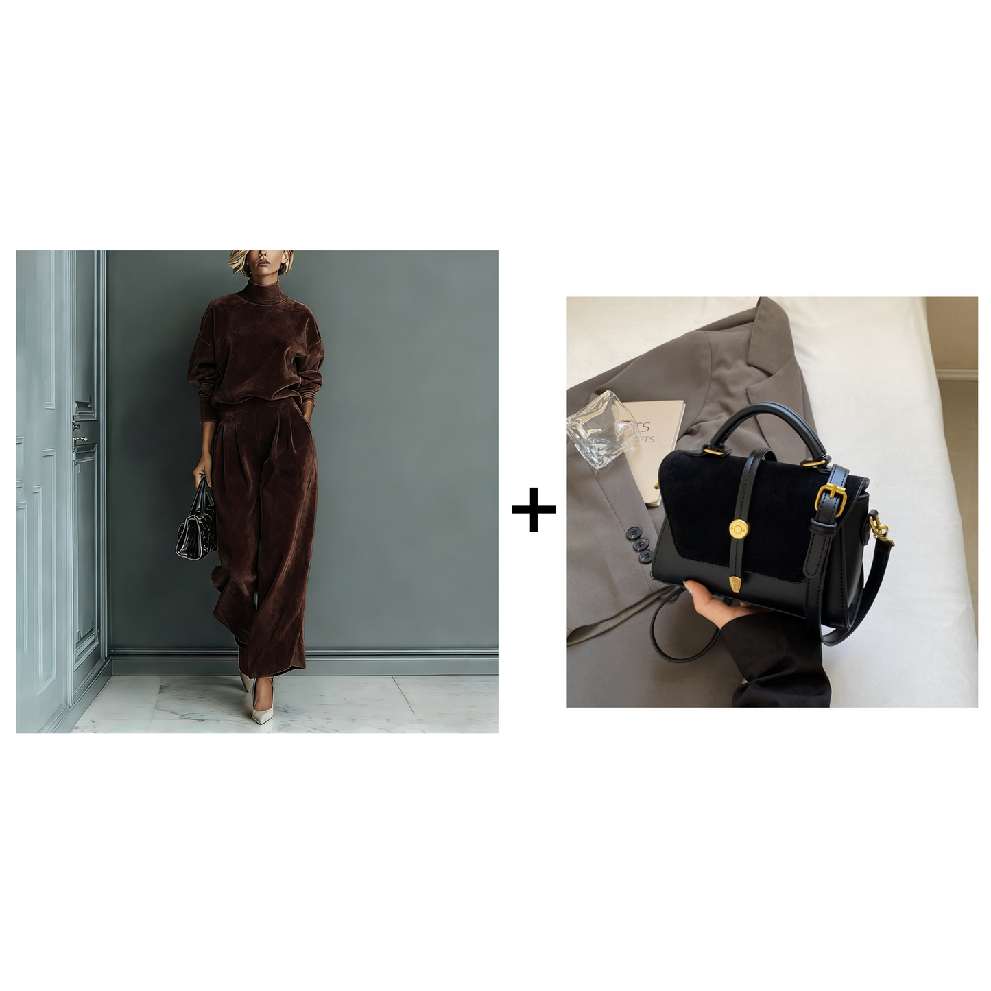 Complete Women's Sweater & Pants 2 Piece Set - Elegant Coordinated Set