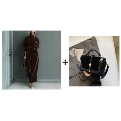 Complete Women's Sweater & Pants 2 Piece Set - Elegant Coordinated Set
