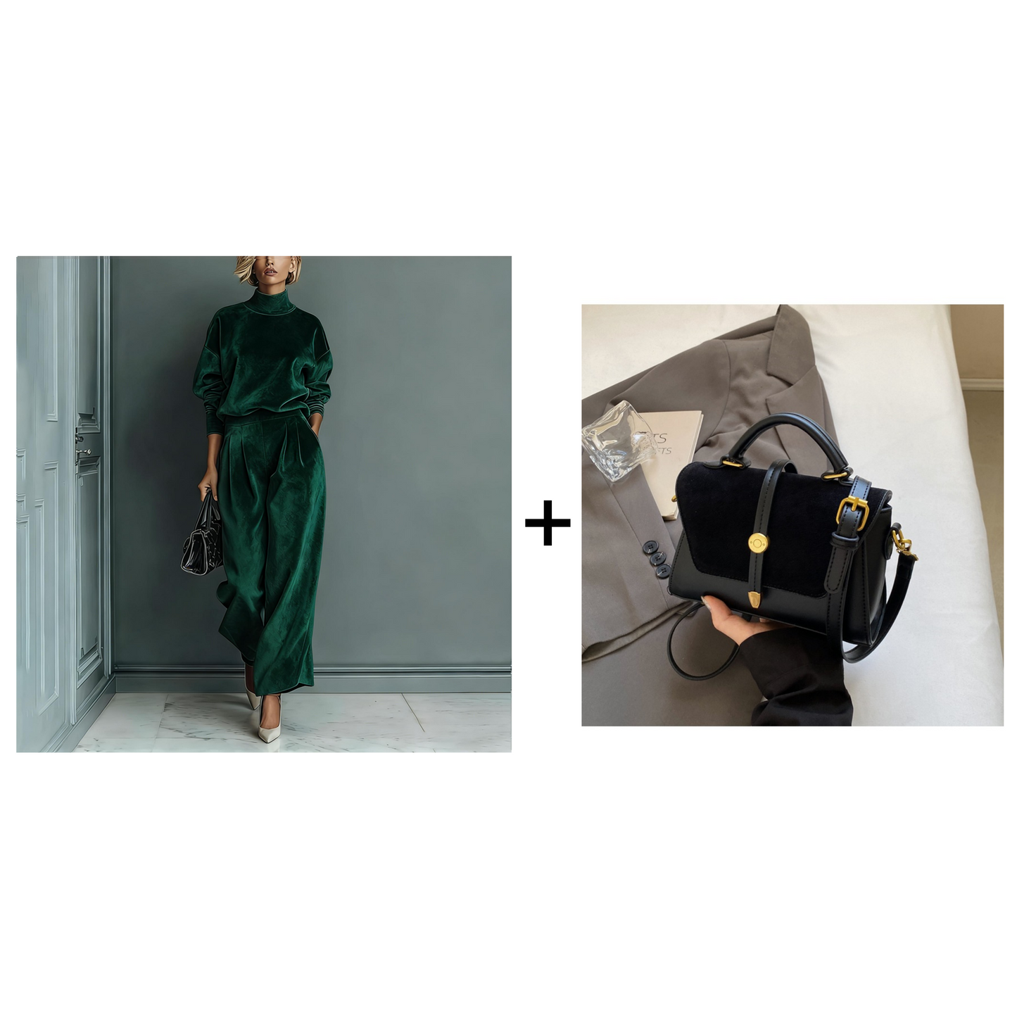 Complete Women's Sweater & Pants 2 Piece Set - Elegant Coordinated Set