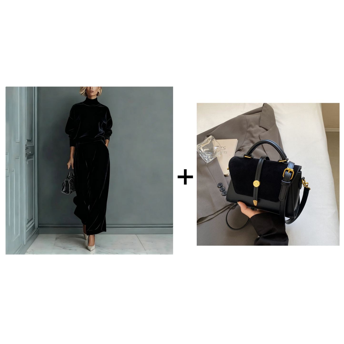 Complete Women's Sweater & Pants 2 Piece Set - Elegant Coordinated Set