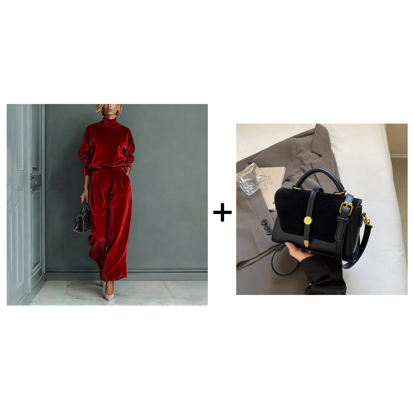Complete Women's Sweater & Pants 2 Piece Set - Elegant Coordinated Set